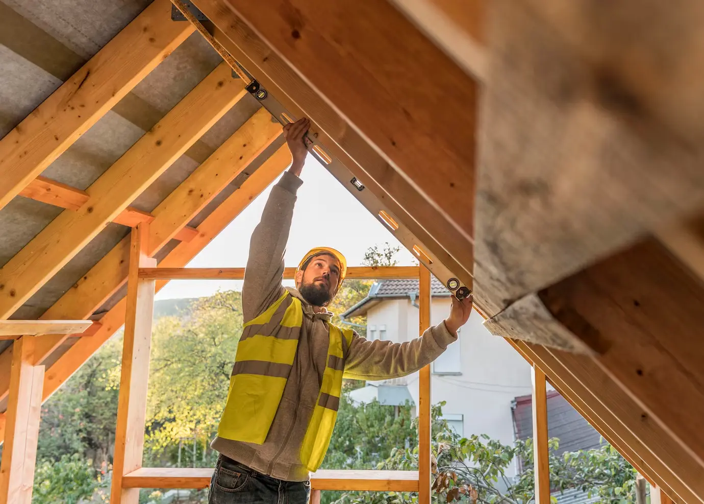Framing and structural work on a home addition by Mr. Gomes Remodeling in Massachusetts